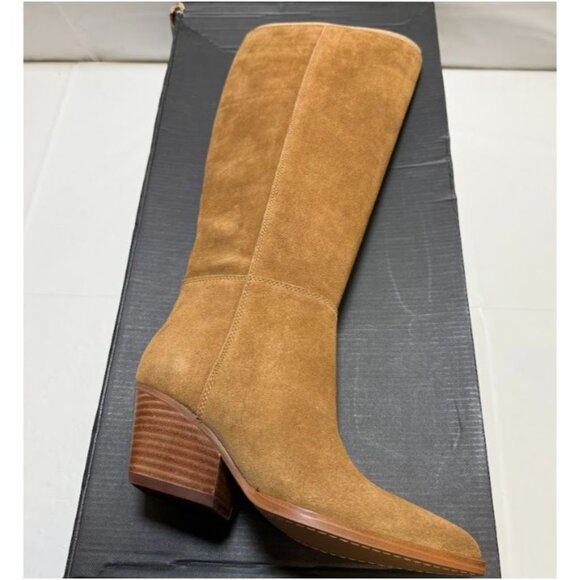 Marc Fisher Womens Challi Pointed Toe Knee High Suede Boots Brown Size 5 NEW - Picture 2 of 7